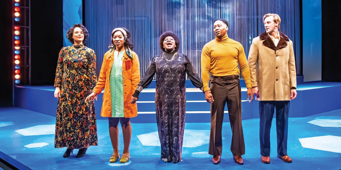 A cast of players in Don't Miss Doris Hines at the Minnesota History Theatre